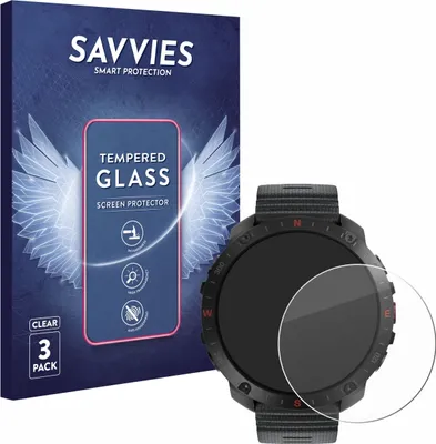 Produktbild von 3x Savvies Schutzglas für Polar Grit X2 Pro Displayschutz 9H Glas klar transparent