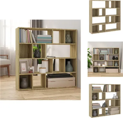 Image de vidaXL Bibliothèque/Séparation de pièce Chêne Sonoma 105x24x102 cm - Séparation de pièce