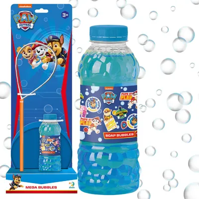 Produktbild von Paw Patrol Mega Seifenblasenmacher-Set Große Seifenblasen Flüssigkeit 450 ml