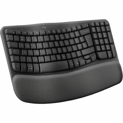 Produktbild von Logitech 920-012333, Volle Größe (100%), Kabellos, RF Wireless + Bluetooth, Membran Key Switch, QWERTY, Graphit