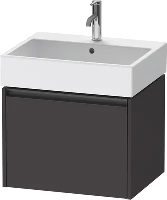Produktbild von Duravit Ketho.2 Wastafelonderkast 58,4x46x44 cm Supermat Grafiet