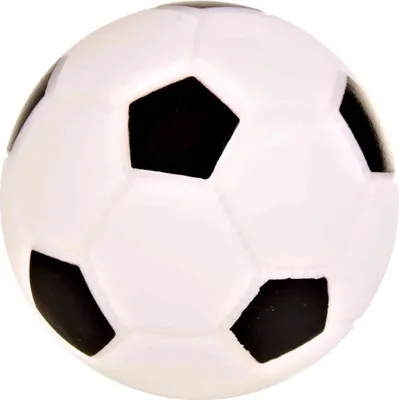 Produktbild von Fußball für Hunde ø 6 cm grau/schwarz