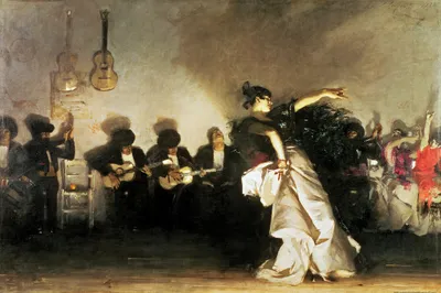 Produktbild von John Singer Sargent Kunstdruck Bild - El Jaleo, 1882 (80 x 120 cm)
