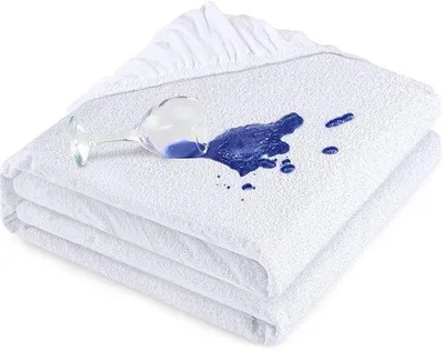Immagine prodotto di Ibenzoa® Coprimaterasso impermeabile al 100%, 90x200 cm – traspirante, viscosa (75%) / poliestere (25%), elastico perimetrale fino a 30 cm