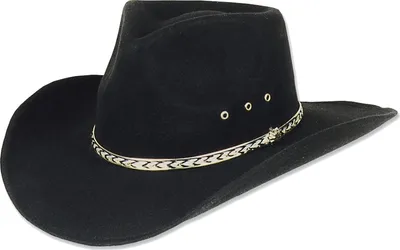 Produktbild von Westernhut Cowboy Biker Wollhut »KANSAS« Schwarz