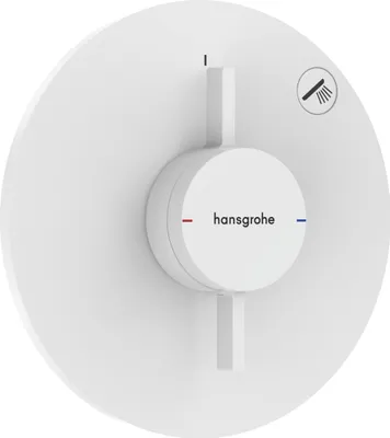 Image de Mitigeur encastré Hansgrohe DuoTurn S pour une seule sortie, finition blanc mat