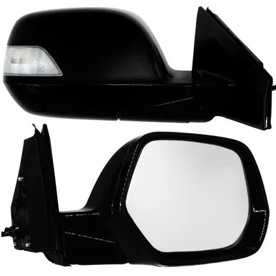 Image de Rétroviseur extérieur droit BILMAX de rechange pour Honda CR-V 3 (2007-2011) : réglable électriquement, chauffant, rabattable manuellement, avec clignotant, apprêté en noir