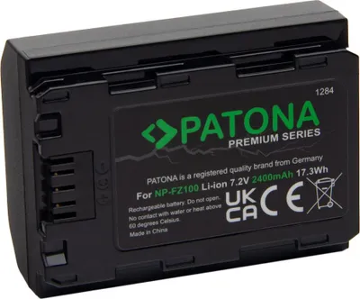 Immagine prodotto di Batteria PATONA per Sony NP-FZ100 2400mAh Li-Ion Premium