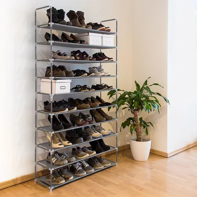 Obrázok produktu pre Botník pre 50 párov topánok, RD9127 šedý