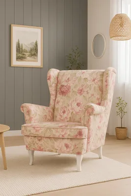 Produktbild von Kreslo ROSEN na bielych nožičkách glamour štýl polohovateľné kreslo TV kreslo látka látka moderný dizajn