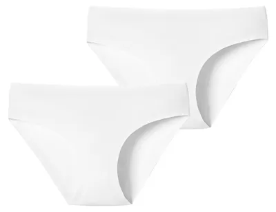 Produktbild von Schiesser Damen Slip 2-Pack Invisible Baumwolle - weiß - Größe 42