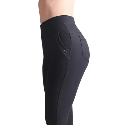 Produktbild von topschuhe24 3170 Damen Skinny Stoffhose Jeggings High Waist, Farbe:Schwarz, Größe:3XL/4XL