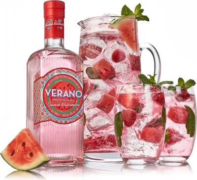 Produktbild von VERANO Gin mit Spanischer Wassermelone 0,7L alc. 40% vol.
