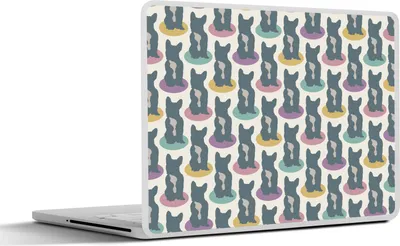 Produktbild von MuchoWow® Laptop Aufkleber Sticker Cover Hund - Französische Bulldogge - Muster - Jungen - Mädchen - Kinder - Kinder 31x22.5 cm - Laptop-Deko