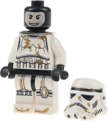 Produktbild von 1x Lego Minifigur Star Wars Sandtrooper Pauldron Cape weiß Helm 9490 sw0383