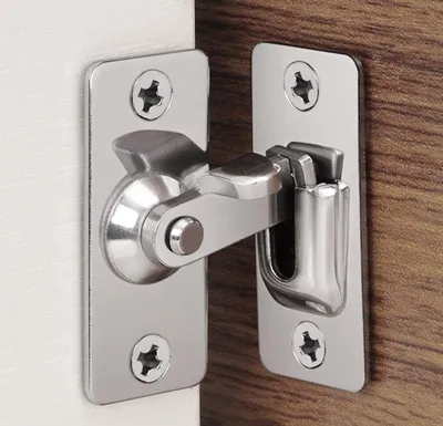 Imagen del producto de Cerradura para puerta de 90 grados, acero inoxidable, 60 mm, para puertas correderas y ventanas