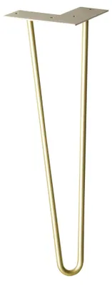 Möbelbein Hairpin Leg Retro, Stahl gold, 40 cm, konisch