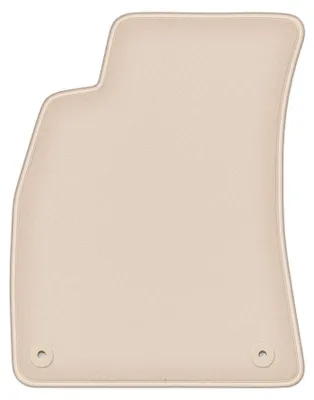 Image de Tapis conducteur moquette PREMIUM beige compatible avec Audi A4 B7 (2001-2004, berline, break, cabriolet, avant) – avec fixations – sur‑mesure