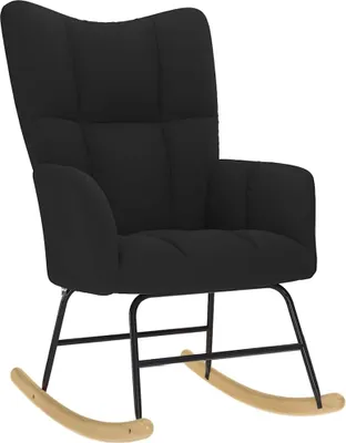 Obrázek produktu pro Houpací křeslo černé textil