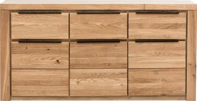 Produktbild von home24 Sideboard - Eiche Teilmassiv - Eiche / Eiche Nachbildung