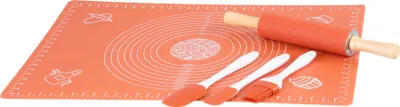 Productafbeelding van MagicHome bakset, 5-delig, siliconen boterbeker, 2 spatels, deegroller, bakmat