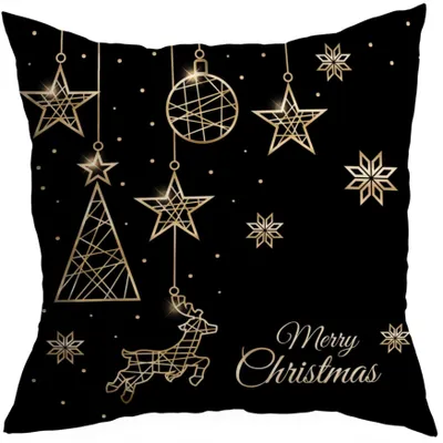 Produktbild von HomeView Dekorative Kissenhülle 45x45 Weihnachten Krippe