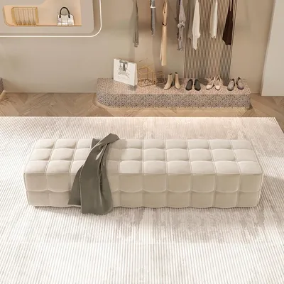 Obrázok produktu pre Sedacia lavica s úložným priestorom, 100 cm, béžová