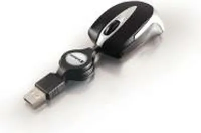 Produktbild von Verbatim Go Mini Optical Travel Mouse – Schwarz, Beidhändig, Optisch, USB Typ-A, 1000 DPI, Schwarz