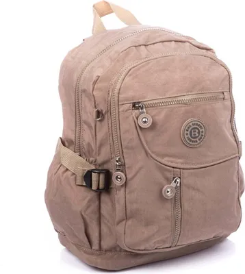 Produktbild von Bag Street Damen und Herren Rucksack Leicht Stadtrucksack Sport Freizeit Nylon Beige