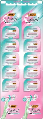 Imagen del producto de Bic Miss Soleil, maquinillas de afeitar para piel sensible, envase de 10 unidades