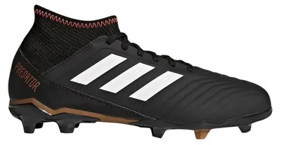 Zdjęcie produktu dla Adidas Predator 18.3 FG, Piłka nożna, Męski, Czarny, Biały, Dziecko, Monochromatyczny, Formowane szpilki