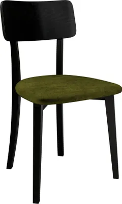 Produktbild von MIRJAN24 Stuhl Hugo New VI, Esszimmerstuhl aus Buchenholz, 47x48x86 cm (Holzfarbe: Schwarz, Stofffarbe: Zetta 297)