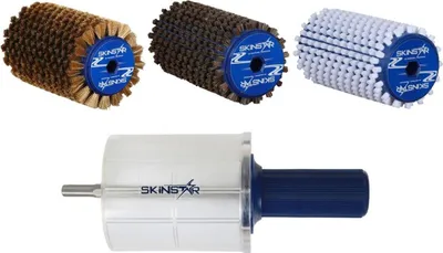 Image de SKINSTAR Kit complet de brosses pour brosse rotative WorldCup Professional, 5 pièces, 120 mm