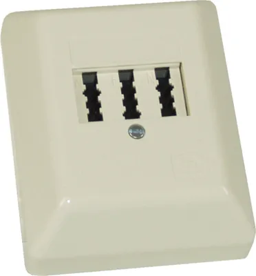 Image de InLine® 69971 TAE prise de raccordement, TAE-N/F/N, en saillie