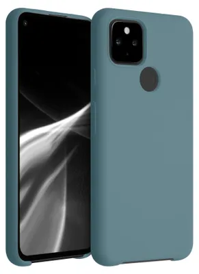 Produktbild von kwmobile Handyhülle für Google Pixel 4a 5G Hülle - Case Silikon - Kabelloses Laden - Schutzhülle Cover in Arctic Night