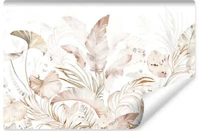 Produktbild von Muralo Selbstklebende Fototapete TROPISCHE BLÄTTER Pflanzen Natur Aquarell 135 cm x 90 cm