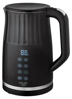 Produktbild von Adler AD 1350 1,7L Wasserkocher mit Temperaturregelung und LED-Beleuchtung, Schwarz