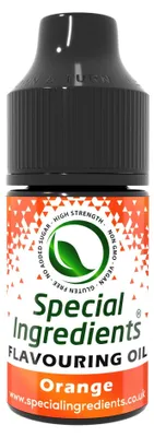 Productafbeelding van Special Ingredients Smaakdruppels Oranjeolie, 30 ml. Geconcentreerde voedingsaroma, smaakdruppels voor het bakken, bereiden van gerechten en het toevoegen aan dranken