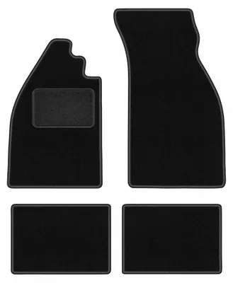 Produktbild von Velours-Fußmatten für Volkswagen Garbus 1938-2003 – 4-tlg, Schwarz, passgenau – Wielganizator LUX