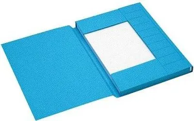 Image de Jalema - Classeur A4 à 3 rabats, carton 100 % recyclé 250 g, bleu | 25 pièces