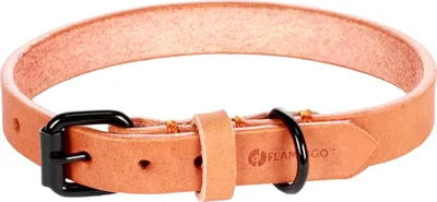 Produktbild von Flamingo Halsband Leano cognac, Maße: 29 - 35 cm / 15 mm