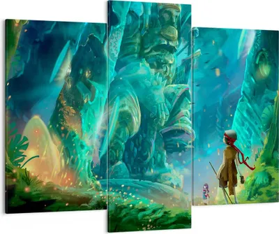Produktbild von Bild auf Leinwand - Leinwandbild - Alt höhle geheimnis spaß - 130x100cm - Wand Bild - Wanddeko - Leinwanddruck - Bilder - Kunstdruck - Wanddekoration - Leinwand bilder - Wandkunst - CB130x100-2843