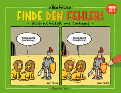 Image de Finde den Fehler - Band Nr.2 - Bildersuchrätsel mit Cartoons
