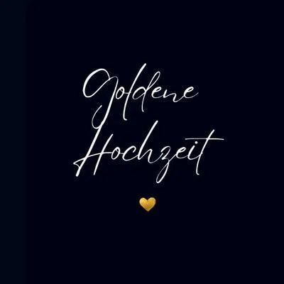 Produktbild von Gästebuch ¿Goldene Hochzeit¿- Premium Gästebuch Blanko