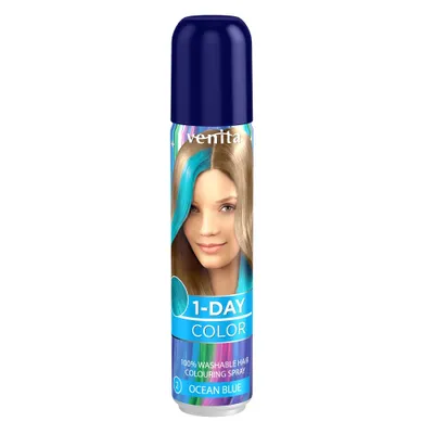 Produktbild von Venita Haarspray Ozeanblau, 1-Tag Farbe, 50ml