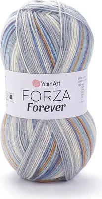Produktbild von YarnArt Forza Forever Sockenwolle - Leicht, Langlebig & Farbenprächtig 100g