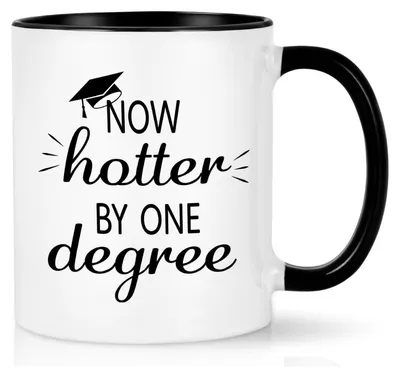 Image de Tasse à café "Un degré de plus", 320 ml, noire, en céramique, cadeau