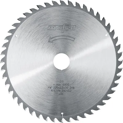 Produktbild von Mafell Sägeblatt-HM 225 x 1,8/2,5 x 30 mm, Z 48, WZ | 092462