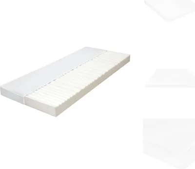 Immagine prodotto di vidaXL Materasso 140 x 200 cm 7 zone SchiumaPoliuretano10 cm H2 H3 - Materassi