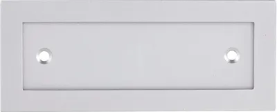 Produktbild von Marchesi Namensschild Rahmen 120x48mm mit 2 Anschraublöcher, Aluminium eloxiert